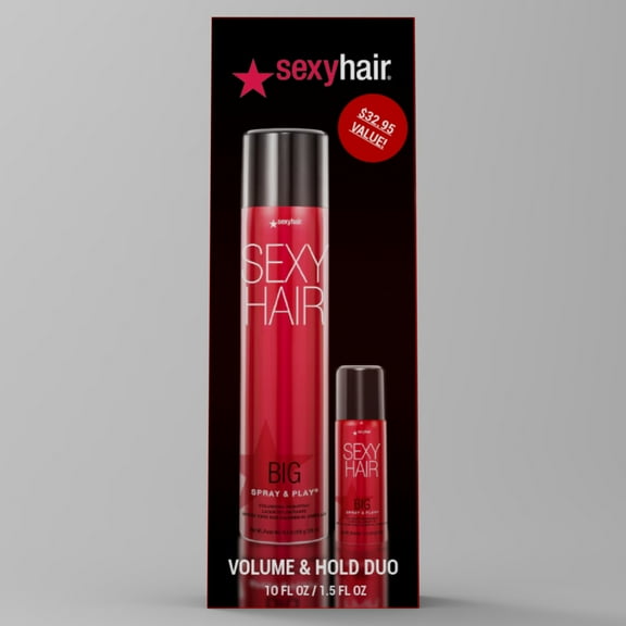 Sexy Hair Big Spray & Play Volumizing Hairspray Duo Gift Set 10 fl oz and 1.5 fl oz