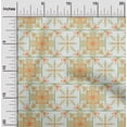 thumbnail image 2 of oneOone Viscose Chiffon Orange Fabric Asian Tile Traditional Craft Projects Decor Fabric Printed By The Yard 42 Inch Wide, 2 of 4