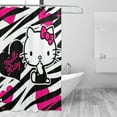 thumbnail image 2 of Hello Kitty Shower Curtain, Waterproof Bathroom Shower Curtains, Washable Cloth Shower Curtain With 12 Hooks, 72 "W X 72" L, 2 of 9