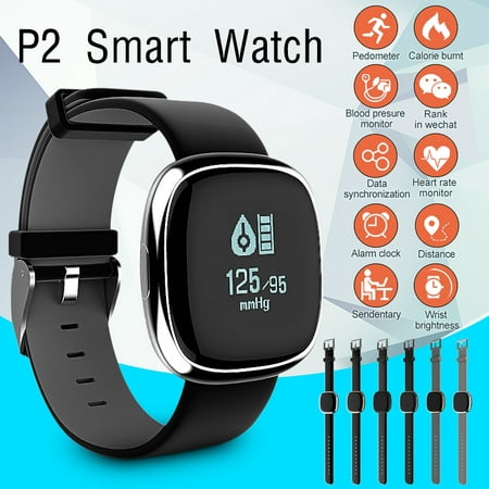 Waterproof bluetooth Smart Watch Wristband Bracelet Sports Health Fitness Tracker Pedometer with Blood Heart Rate Monitors Pressure Heart Rate for IOS Android phone Christmas (Best Phone Number Tracker)