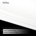 thumbnail image 3 of Pearlescent Film Flower Wrapping Paper 22.8x22.8 Inch Waterproof Cream White Pack of 10, 3 of 7