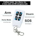 thumbnail image 4 of Amdohai 433MHz Wireless Remote Controller with Keychain with Arm/Disarm/Home Arm/SOS 4 Buttons 1527 Chip for Smart Home Automation Security Alarm System, 4 of 7