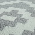 thumbnail image 2 of Modern Low-Pile Rug Geometric Moroccan Design in Pastel Colors in Gray - 2' x 3'3" (2'x3'), 2 of 5