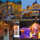 thumbnail image 4 of Luces navideñas Nielfoi, luz blanca cálida, 99 pies, 1216 LED, 8 modos, 4 of 9