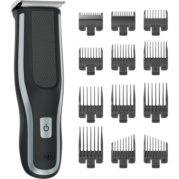 Wahl Lithium Ion+ Self-Clip 360 with 15° Blade Angle, 12 Snap-N-Lock Guards, Cord/Cordless Use, LED Indicator, Easy-Clean Blades – Model 3336