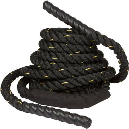 Trademark Innovations Battle Rope, Strength and Core Training, 1.5" Thick, 40'