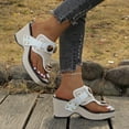 thumbnail image 5 of Narveanno Wedge Sandals Women Comfortable: Sandals for Women Dressy Summer Ankle Strap Open Toe Low Heel Platform Wedges Shoes, 5 of 8