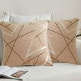 thumbnail image 4 of Funda de almohada cuadrada suave, moderna, cómoda, de chenilla con textura de punto Simple, 2 uds., 4 of 5