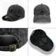 thumbnail image 3 of Gorra de béisbol con visera solar para mujer, de mezclilla lavada en la calle, de color sólido, personalizada, para hombre, 3 piezas, 3 of 6