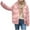 Pink, variant on Hueook Winter Coats for Women Plus Size Clearance Outwear Solid O-Neck Keep Warm Long Sleeve Jacket Women Tops Fall Womens Jackets and Coats Jacket Women