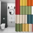 thumbnail image 4 of Abstract Geometric Shower Curtain for Bathroom Decor, Colorful Color Block Plaid Contemporary Waterproof Fabric Shower Curtain, 72"x78" Set with 12 Hooks, 4 of 9