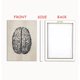 thumbnail image 5 of Bewildely Cartel de la imagen del aula del pasillo de la pintura de la estructura del cerebro con el marco Decoración del hogar, 5 of 6