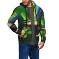 thumbnail image 2 of Kdxio St. Patrick's Day4 Print Men Hoodies Casual Hoodies for Men with Zip Pockets Full Zip Long Sleeve Sweatshirt Sports Hooded Jacket-Small, 2 of 5
