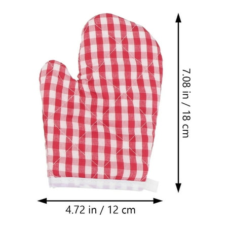 

Frcolor 2Pcs Kids Heat Insulation Anti-scald Gloves Kitchen Microwave Oven Gloves Mitts Baking Gloves