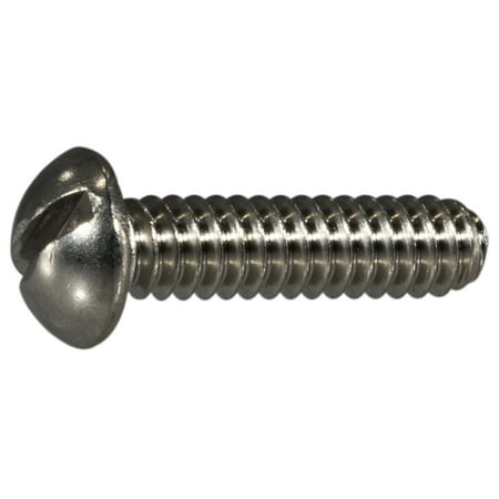 

#10-24 x 3/4 18-8 Stainless Slotted Round Machine Screws MSRSS-090 (100 pcs.)