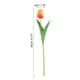 thumbnail image 2 of Uxcell 24Pcs Tulipanes Falsos Flores Artificiales, Tulipanes Artificiales de PU que Lucen Reales con Tallos, Naranja, 2 of 6