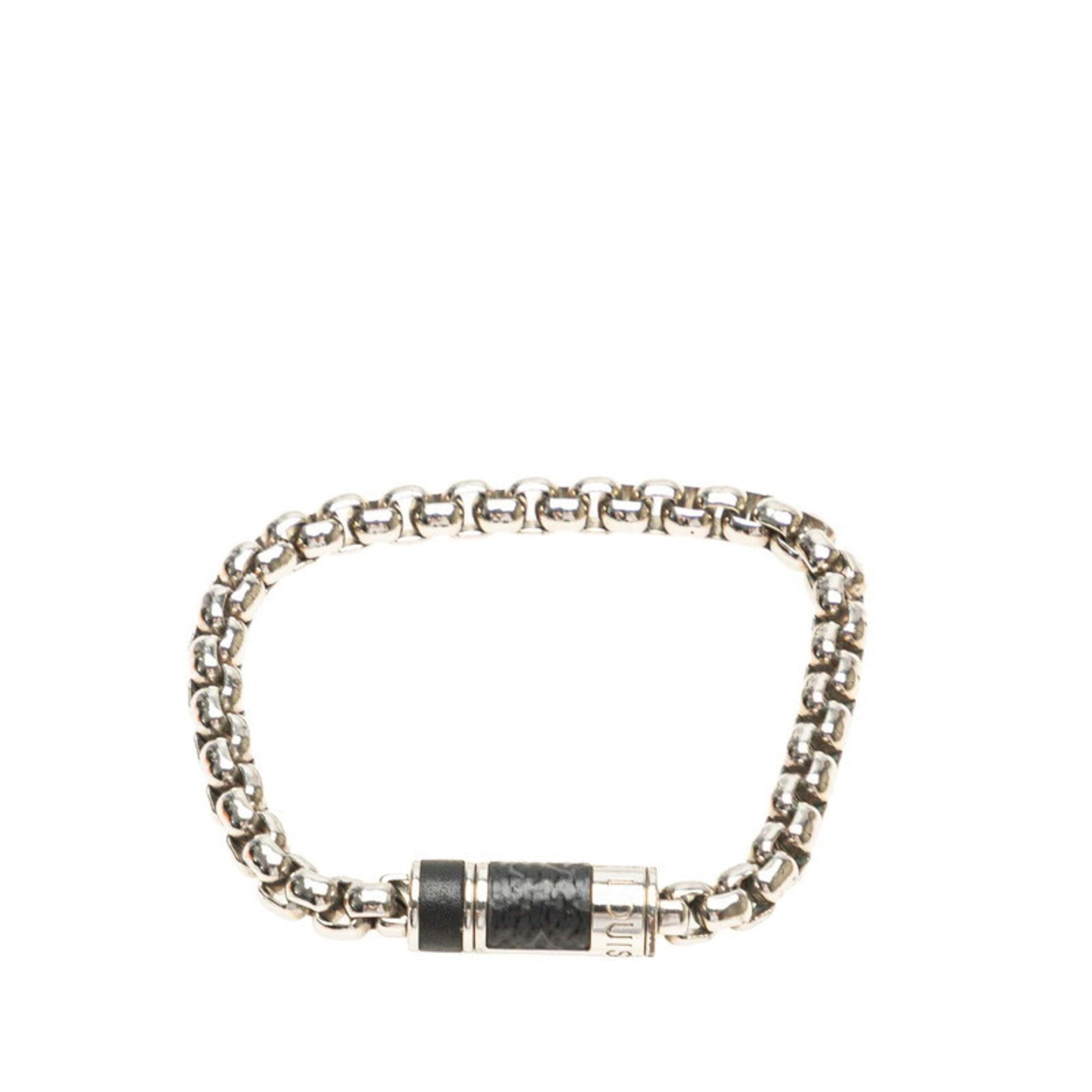 Pre-Owned Louis Vuitton Monogram Eclipse Chain Bracelet M63107 in 