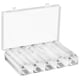 thumbnail image 1 of Caja de almacenamiento de protector de monedas transparente de cápsulas de monedas de 100 piezas transparentes, 1 of 5