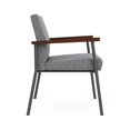 thumbnail image 2 of Pemberly Row Fauteuil Grand d'Appoint pour Réception en Tissu, Gris/charbon, 2 of 5