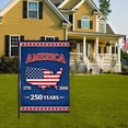 thumbnail image 2 of 250 Anniversary USA Flag, 3 Ply Durable Double Sided 250th USA Garden Flag- Fade Resistant Outdoor Decor for Garden & Porch, 12 x18 In Outdoor Banner Decorations, 2 of 5