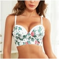 thumbnail image 6 of Sokhug Bras for Women Printing Gathered Together Large Size Daily Underwear, 6 of 8