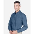 thumbnail image 2 of Harriton M550 Men's 6.5 oz. Long-Sleeve Denim Shirt, 2 of 5