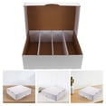 thumbnail image 1 of LOLIPPYY Lightweight Card Deck Case with Large Capacity and Foldable Cardboard Organizer in White, 1 of 6