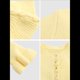 thumbnail image 4 of Suéter Tipo Cárdigan Corto para Mujer, Moderno, con Cuello Redondo, Volantes, Larga, Botones, Prendas de Punto. Amarillo L, 4 of 6