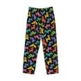 thumbnail image 4 of Xecao Colorful Geometric Dog Men's Straight Lounge Pajama Pants: The Ultimate in Comfortable Sleepwear, 4 of 9