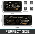 thumbnail image 3 of Faptoena Halloween Kitchen Rugs Set of 2,Black Halloween Kitchen Mats for Floor, Halloween Haunted Home Non-Slip Washable Sink Mats Home Decor Doormat+Runner Rug, 3 of 7