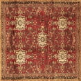 thumbnail image 1 of Ahgly Company Indoor Square Persian Brown Traditional Area Rugs, 6' Square, 1 of 4