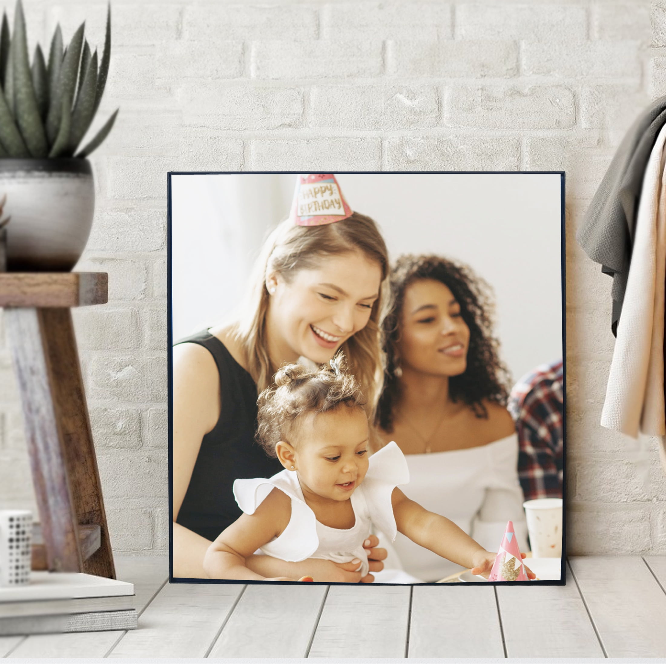 MS 12x12 Front Loading Tabletop/Wall Picture Frame, Black  (图3)