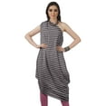 thumbnail image 2 of Moomaya Robe Kurti Sans Manches à une Épaule Imprimée pour Femmes, Vêtement de Créateur Boho pour Fête, 2 of 7