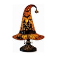 thumbnail image 2 of Battery Operated Witch Hat Hanging Light, Seasonal Hanging Halloween Light, For Bedroom, Desk, Mantel, Shelf, Window, Party Room And Halloween Home Decor, Easy To Style Decor, 2 of 7