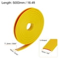 thumbnail image 2 of Uxcell 16mm x 5000mm Flexible TPE Self Adhesive U-Shape Veneer Edging Edge Banding Yellow, 2 of 6