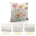thumbnail image 4 of Nawypu  Throw Pillow Covers Wild Flowers - Botanical Spring Floral Butterfly Colorful Decorative Pillow Case for Sofa Couch Bedroom Living Room Car Home Decor Summer Pillowcase, 4 of 5