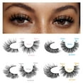 thumbnail image 3 of Mink Lashes Fluffy False Eyelashes Natural Look 14-17mm Cat Eye Lashes Pack, 5D Wispy Curly Fake Lashes  - 21 Pairs 3 Styles, 3 of 16