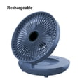 thumbnail image 4 of Ventilador montado en la pared Billuyoard de ABS recargable azul, 4 of 6