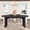 Black, variant on Accreate 70.8 Inch Oval Dining Table for 6-8 People, Farmhouse Kitchen Table with Rustic Oak Finish, Long Large Dining Room Table with Thick Sturdy Wooden Base, for Kitchen, Living Room