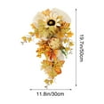 thumbnail image 4 of Taotanxi Fall Swag Wreath Thanksgiving Teardrop Maple Leaves Swag Wreath Artificial Flower Wreath for Thanksgiving Fall Festival Decor - 50cm, 4 of 8