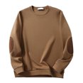 thumbnail image 1 of Wyzesi Chandails en Molleton Col Rond Hommes Slim Pullovers Décontractés Surdimensionnés Manches Longues Col Rond Chandail en Molleton Tops Colorés, 1 of 3