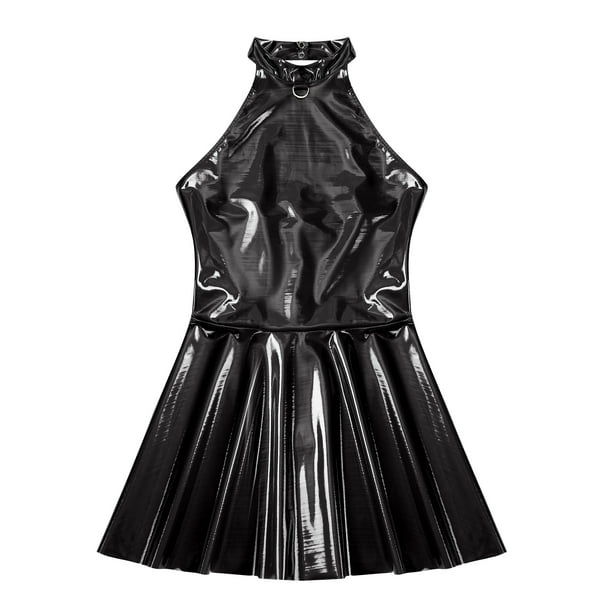 sonella lace halter mini dress black No Kiss And Tell Halter Lace Mini Dress Black main image 1