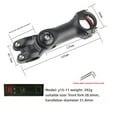thumbnail image 1 of Mountain Bike Handlebar Stem Riser: Adjustable Height Aluminum Alloy Short Stem with 31.8*120mm Size, Lightweight & Durable Construction for Comfortable Riding, Easy Installation Design with Tool and, 1 of 6