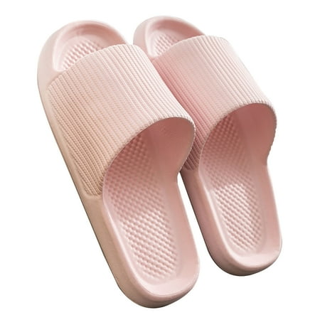 

Kukoosong Sandals Women Mens Solid Color Slippers Super Soft Breathable Anti-Slip Bedroom Home Slippers Flat Sandals for Women Pink 35