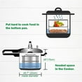 thumbnail image 2 of Langgg Two Tier Stackable Steamer Insert Pans Stainless Steel Electric Pressure Cooker Cooking Insert, 2 of 9