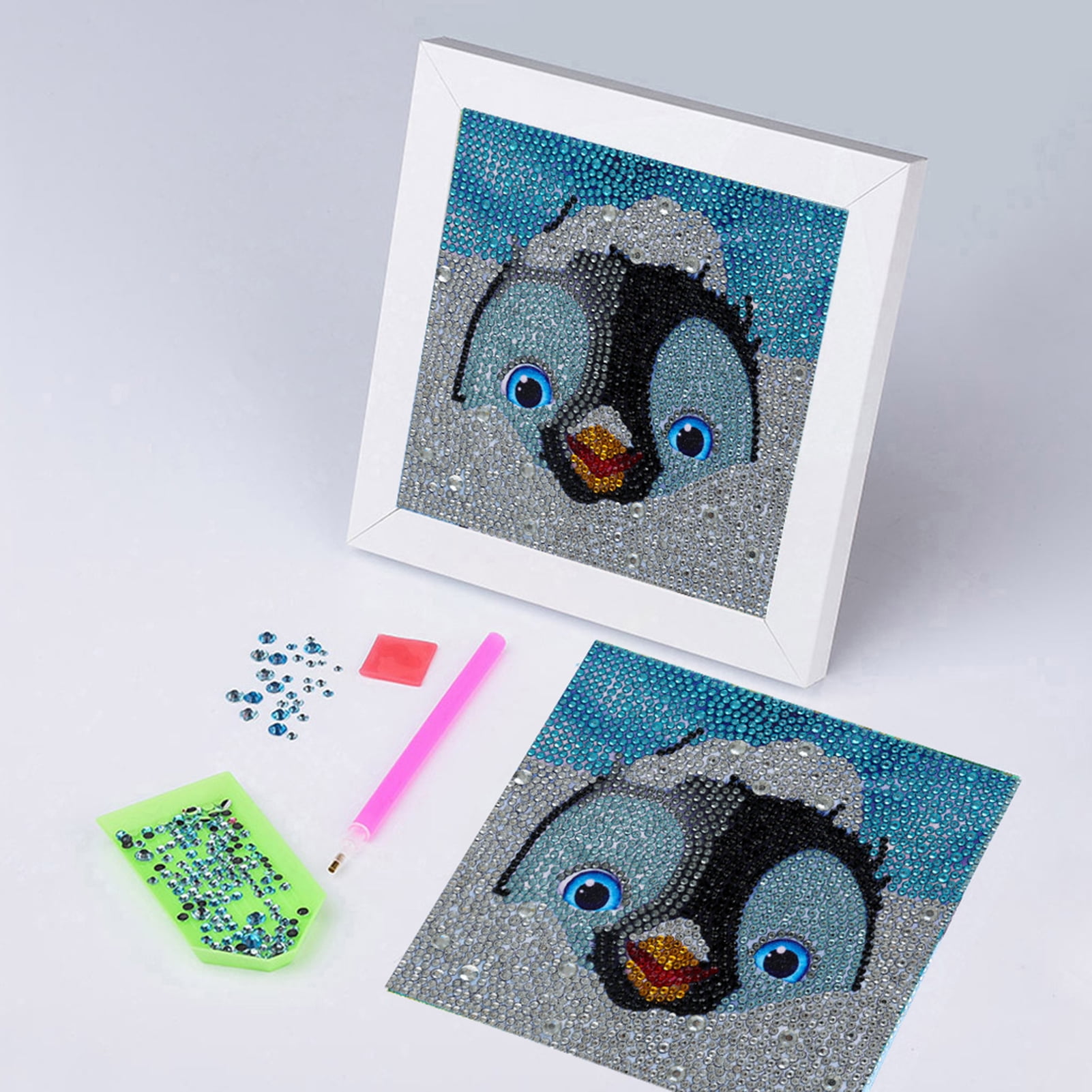 Jungobiu 5D Diamond Painting Kits for Adults Penguin DIY Diamond