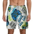 thumbnail image 2 of Picia Game All Day pattern Mens Swim Trunks with Compression Liner Stretch Beach Shorts Quick Dry with Zipper Pockets No-Chafing Board Shorts-X-Large, 2 of 9