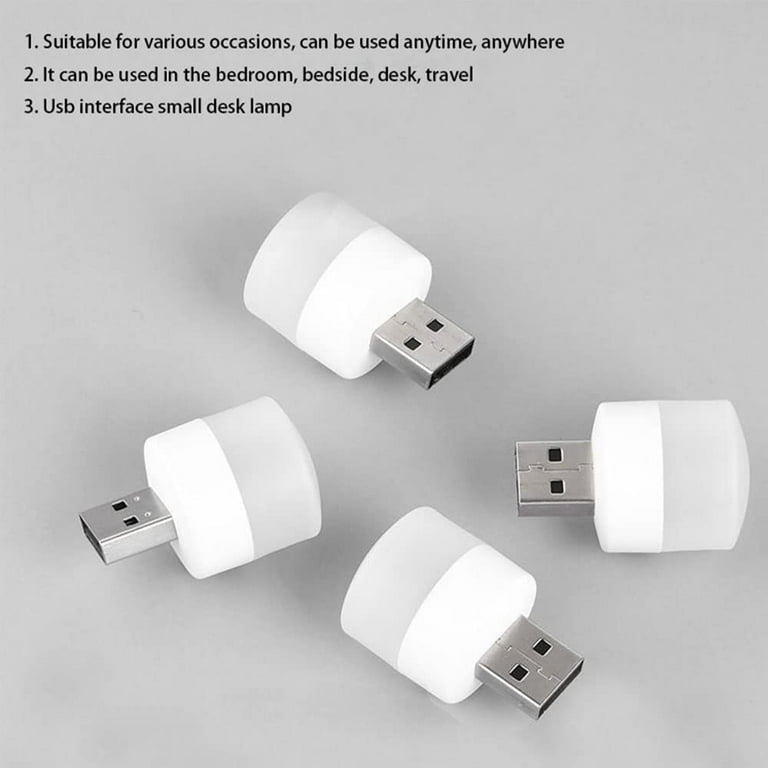 USB Night Light, USB LED Light, Energy-Saving Light, Compact LED Bulb,  Portable Lighting, Ambient Lighting, Decorative Lamp, Mini USB Light for  Car