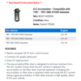 thumbnail image 2 of A/C Accumulator - Compatible with 1987 - 1991 GMC R1500 Suburban 1988 1989 1990, 2 of 2