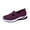 Dark Purple, variant on Women Casual Shoes Slip On Shoes Flat Footwear Daily Shoes Soft Breathable Sole Comfortable For Casual Wear ,Us Size:5.5